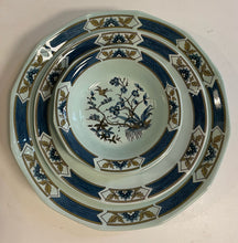 Load image into Gallery viewer, 8 Place Settings Adams Ming Toi Blue Calyx Ware (Ironstone) with Serving Pieces from Wedgwood
