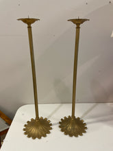 Load image into Gallery viewer, Tall Gold Candleholders

