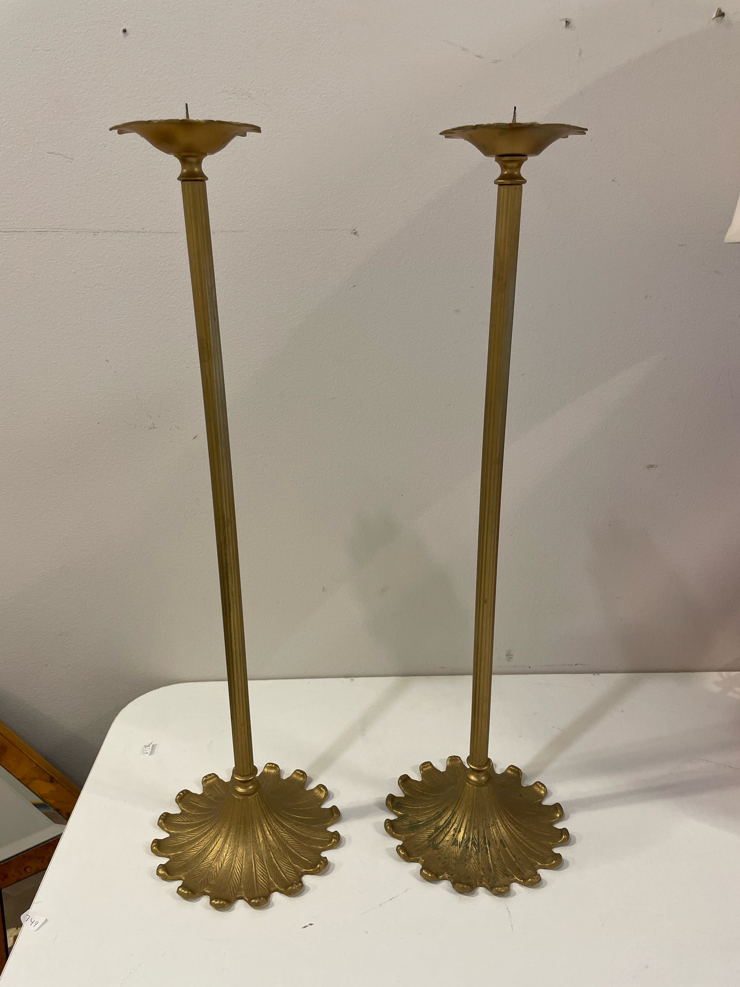 Tall Gold Candleholders