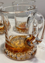 Load image into Gallery viewer, Six Amber Bottom Beer Mugs
