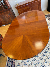 Load image into Gallery viewer, Cherry Louis Philippe Pedestal Dining Table with  2 Leaves from Grange Furniture
