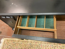 Load image into Gallery viewer, Black Painted Buffet with Two Drawers &amp;  Side Cabinets from Klamer Furniture
