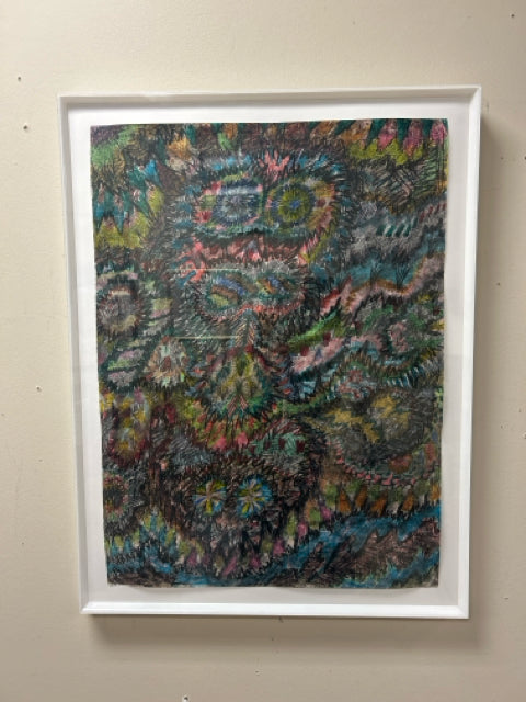 Colorful Abstract in White Frame