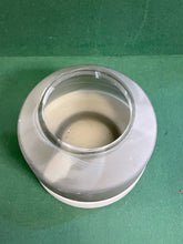 Load image into Gallery viewer, Frosted Glass Vase/Votive Candleholder on Gray Stone  Base
