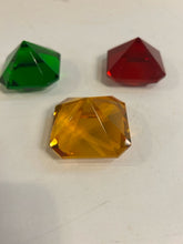 Load image into Gallery viewer, Red, Orange &amp; Green Crystal Paperweights from Oleg Cassini
