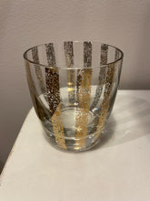 Load image into Gallery viewer, 10 Gold Leaf Striped Glasses
