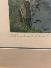 Load image into Gallery viewer, Hand Colored Etching &quot;Reflections on the Canal&quot; by Hendrick Cassiers, Signed
