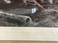 Load image into Gallery viewer, Framed Etching &quot;Washington Post Valley Forge&quot;  by Wincenty Gawron
