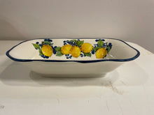 Load image into Gallery viewer, Rectangular Ceramic Lemon Serving Tray
