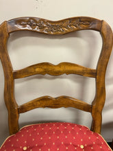 Load image into Gallery viewer, Four Upholstered Ladderback Dining Chairs

