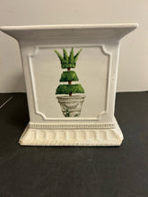 Load image into Gallery viewer, Ceramic Square Planter with Garden Topiaries

