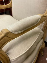 Load image into Gallery viewer, Light Tan Upholstered Bergere Chair
