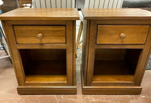 Load image into Gallery viewer, Pair of One Drawer Nightstands  from Crate &amp; Barrel
