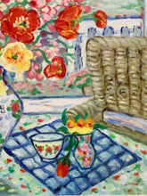 Load image into Gallery viewer, Original Oil, Flower Arrangements in Vases Still Life, signed
