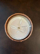 Load image into Gallery viewer, NEW Cedar, Patchouli, Vanilla Candle with  Rose Gold Candle Base
