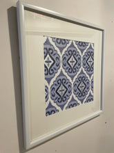 Load image into Gallery viewer, Blue &amp; White Art Print in White Frame
