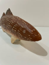 Load image into Gallery viewer, Hand Carved Wood Fish, stamped
