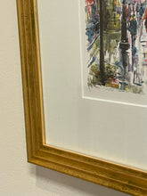 Load image into Gallery viewer, Framed Print of Paris Street Scene  by Marie Charlot, signed
