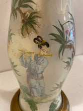 Load image into Gallery viewer, Painted Chinoiserie Metal Lamp
