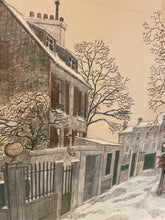 Load image into Gallery viewer, Lithograph of Row Houses by Denis Paul Noyer, signed &amp; numbered
