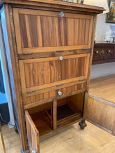 Load image into Gallery viewer, Vintage Pull Down Pine Cabinet with Top Storage
