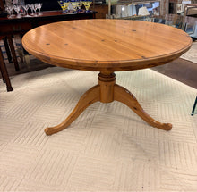 Load image into Gallery viewer, Round Pine Dining Table from Pottery Barn
