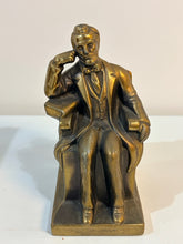 Load image into Gallery viewer, Pair of Vintage Brass Abraham Lincoln Bookends
