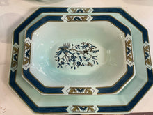 Load image into Gallery viewer, 8 Place Settings Adams Ming Toi Blue Calyx Ware (Ironstone) with Serving Pieces from Wedgwood
