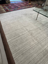 Load image into Gallery viewer, Ben Soleimani "Namza" Area Rug, Cream with Grey Striping for Restoration Hardware
