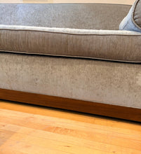 Load image into Gallery viewer, Custom Grey Velvet One Cushion Sofa with Wood Frame
