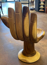Load image into Gallery viewer, Carved Teak Buddha Hand Chair

