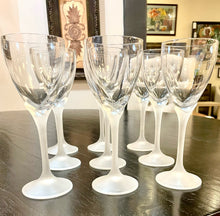 Load image into Gallery viewer, Nine Alexandra Frosted Stem Wine Glasses from Mikasa
