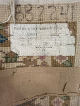 Load image into Gallery viewer, 100% Wool  Brown, Pink &amp; Blue Floral Area Rug
