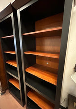 Load image into Gallery viewer, Black Framed Bookcase with Five Shelves from Ethan Allen

