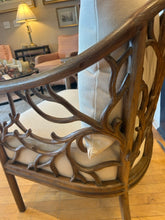 Load image into Gallery viewer, Bosco Armchair with Light Driftwood Finish &amp; Linen Cushions
