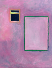 Load image into Gallery viewer, Original Acrylic Painting "Abstract in Pink" by Ian Baker Johnson, signed
