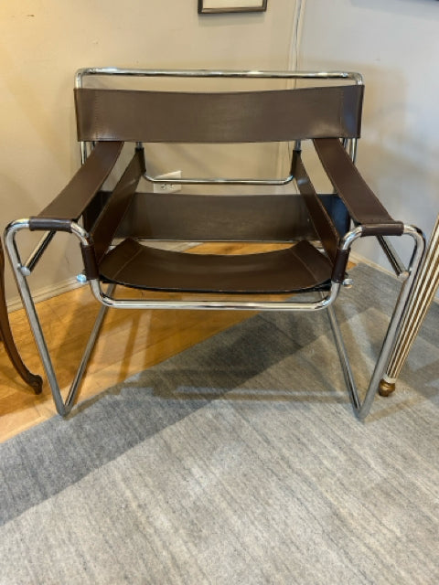 Reproduction Brown & Chrome Wassily Chair