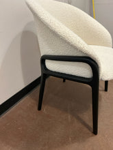 Load image into Gallery viewer, Minimalist Solid Wood Arm Chair with  Textured Upholstery from 1st Dibs
