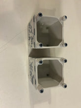 Load image into Gallery viewer, Pair of Petite Blue &amp; White Porcelain Planters from Vienna Woods Fine China
