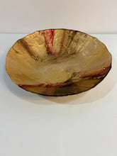 Load image into Gallery viewer, Gold, Red &amp; Brown Decorative Bowl
