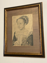 Load image into Gallery viewer, Framed Print Portrait of Marguerite de Valois (Queen Margot) by Francois Clouet
