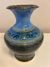 Load image into Gallery viewer, Blue Pottery Urn, signed
