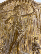 Load image into Gallery viewer, Pair of Gilt Candleholder Wall Plaques Handcarved in Italy
