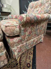 Load image into Gallery viewer, Floral Arm Chair &amp; Ottoman
