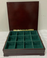 Load image into Gallery viewer, Cherry Wood Tea Chest from Bombay Company
