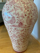 Load image into Gallery viewer, Pink &amp; White Floor Vase from Grandi Maioliche Ficola - Deruta, Italy
