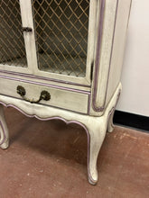 Load image into Gallery viewer, Shabby Chic French Provincial Style Wire Front Side Table/Nightstand
