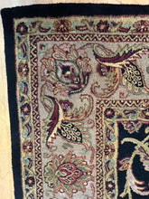 Load image into Gallery viewer, 100% Wool Black, Tan &amp; Red Area Rug made in India
