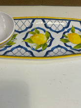 Load image into Gallery viewer, Melamine Lemon Serving Platter with  Bowl from Le Cadeaux
