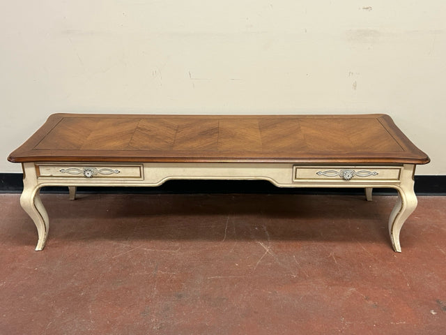 Vintage Two Drawer Coffee Table from Hekman Furniture